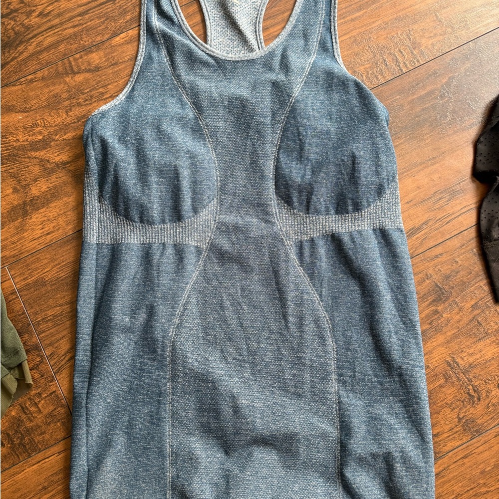 Casual Blue Women's Tank Top